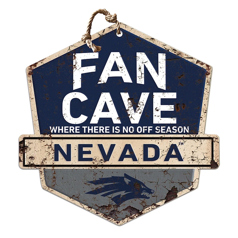 Nevada Wolf Pack 20'' x 20'' Fan Cave Badge Sign
