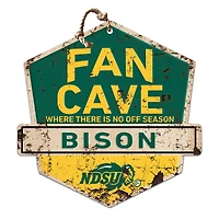 NDSU Bison 20'' x 20'' Fan Cave Badge Sign