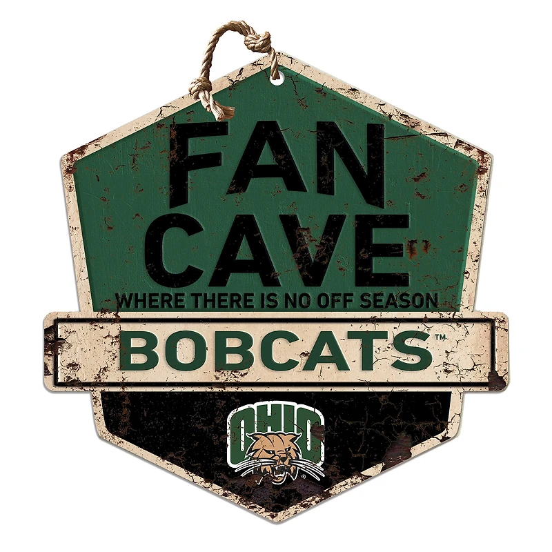 Ohio Bobcats 20'' x 20'' Fan Cave Badge Sign
