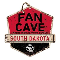 South Dakota Coyotes 20'' x 20'' Fan Cave Badge Sign