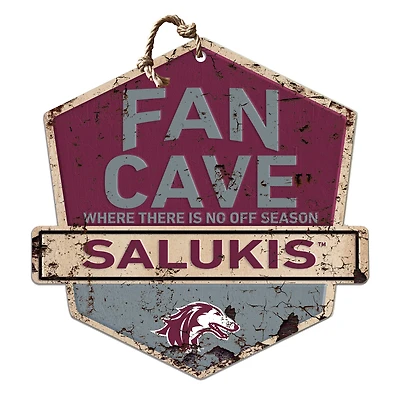 Southern Illinois Salukis 20'' x 20'' Fan Cave Badge Sign