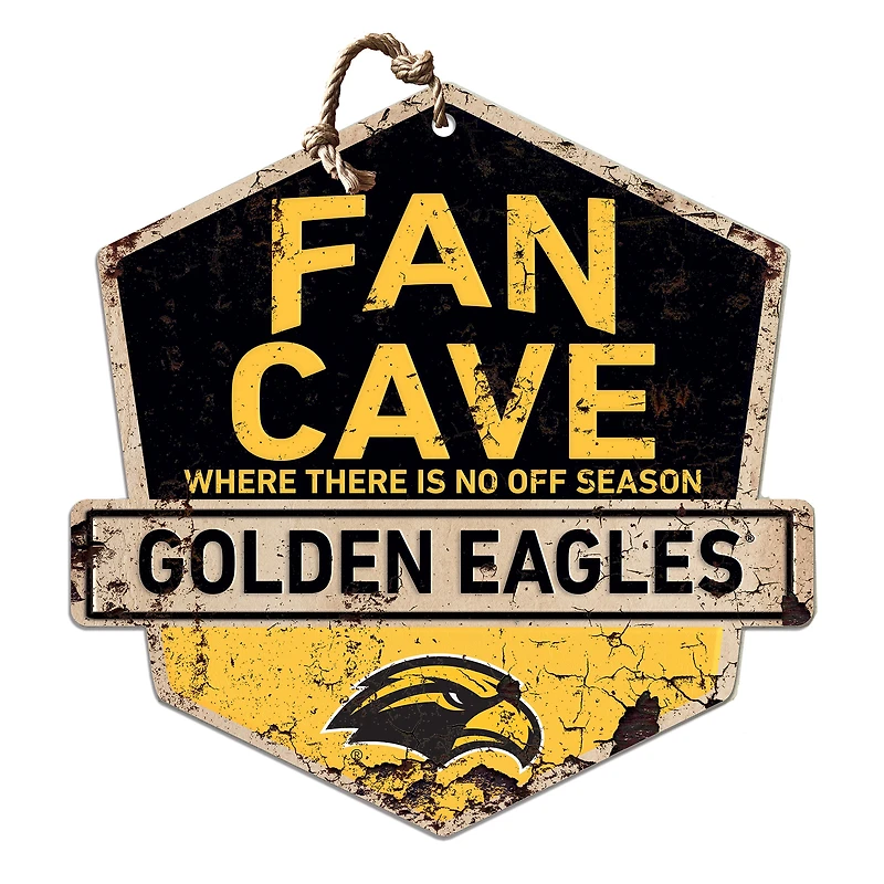 Southern Miss Golden Eagles 20'' x 20'' Fan Cave Badge Sign