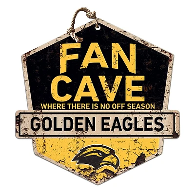 Southern Miss Golden Eagles 20'' x 20'' Fan Cave Badge Sign