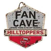 Western Kentucky Hilltoppers 20'' x 20'' Fan Cave Badge Sign