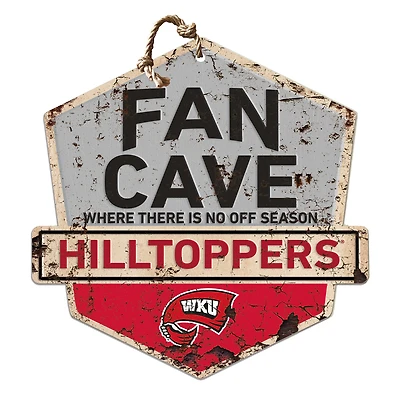 Western Kentucky Hilltoppers 20'' x 20'' Fan Cave Badge Sign