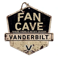 Vanderbilt Commodores 20'' x 20'' Fan Cave Badge Sign
