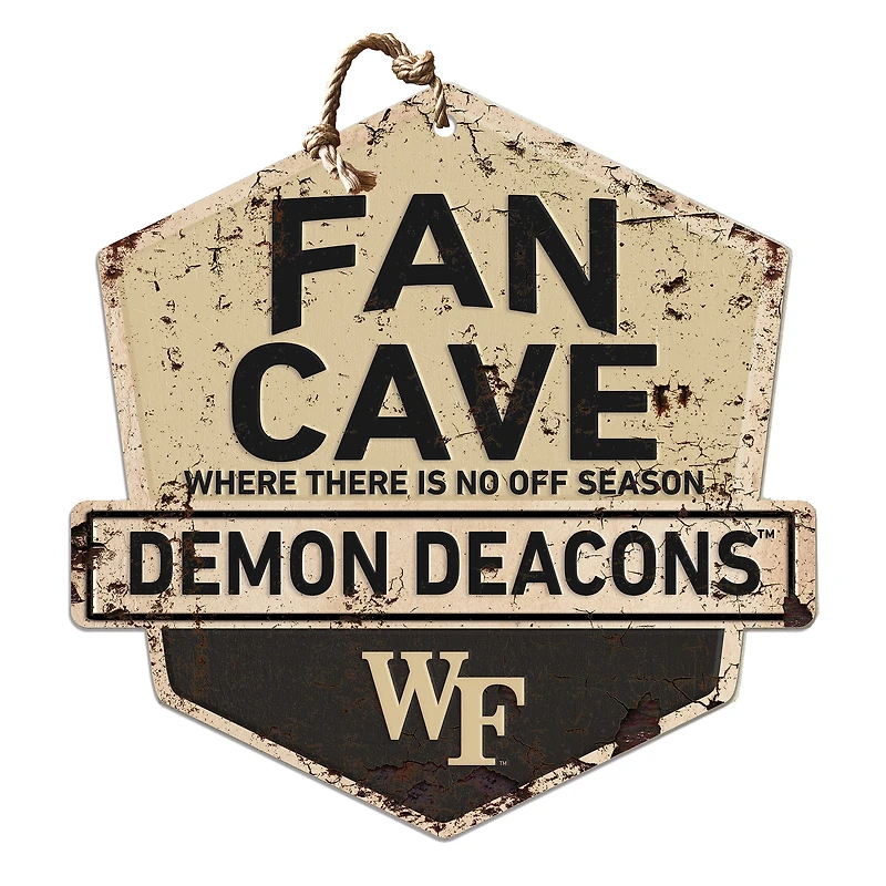 Wake Forest Demon Deacons 20'' x 20'' Fan Cave Badge Sign