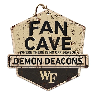 Wake Forest Demon Deacons 20'' x 20'' Fan Cave Badge Sign
