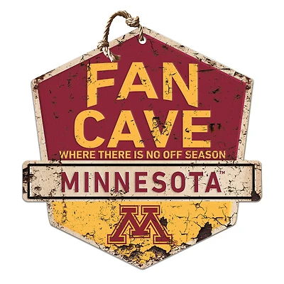 Minnesota Golden Gophers 20'' x 20'' Fan Cave Badge Sign