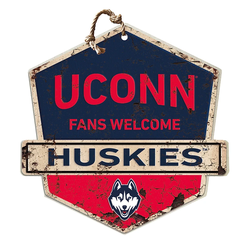 UConn Huskies Fans Welcome Sign