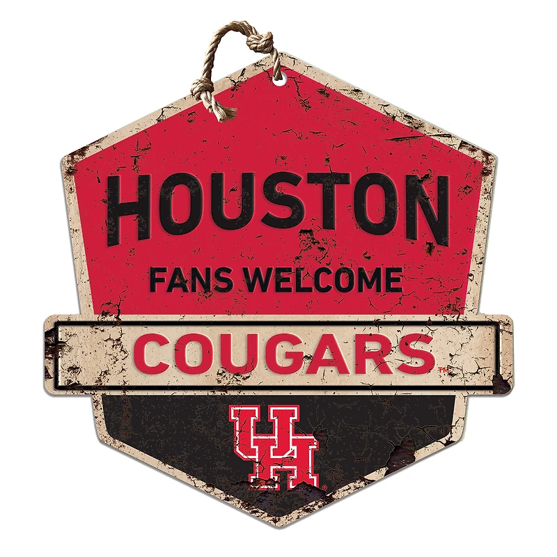 Houston Cougars Fans Welcome Sign
