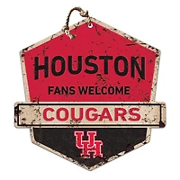 Houston Cougars Fans Welcome Sign