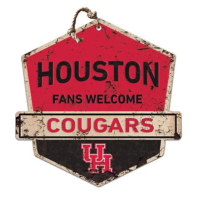 Houston Cougars Fans Welcome Sign