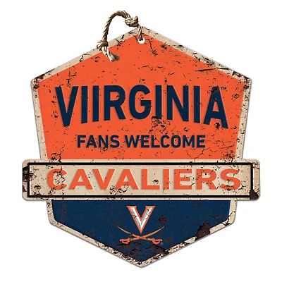 Virginia Cavaliers Fans Welcome Sign