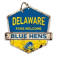 Delaware Fightin' Blue Hens Fans Welcome Sign