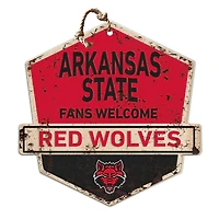 Arkansas State Red Wolves Fans Welcome Sign