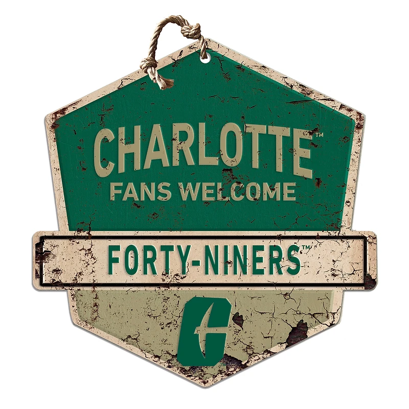 Charlotte 49ers Fans Welcome Sign