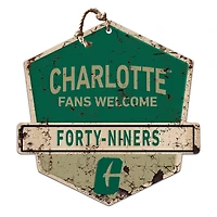 Charlotte 49ers Fans Welcome Sign