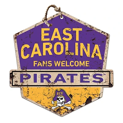 ECU Pirates Fans Welcome Sign