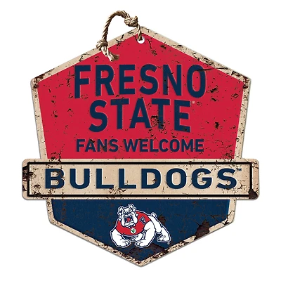 Fresno State Bulldogs Fans Welcome Sign