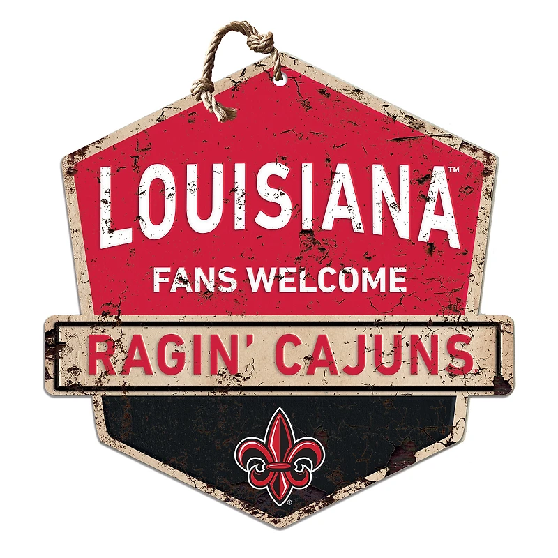 Louisiana Ragin' Cajuns Fans Welcome Sign