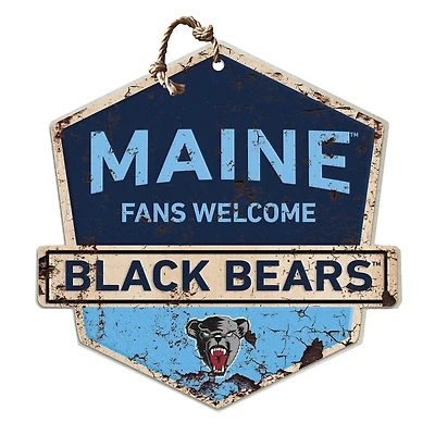 Maine Black Bears Fans Welcome Sign