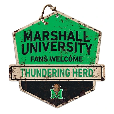 Marshall Thundering Herd Fans Welcome Sign