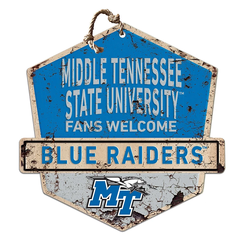 MTSU Blue Raiders Fans Welcome Sign