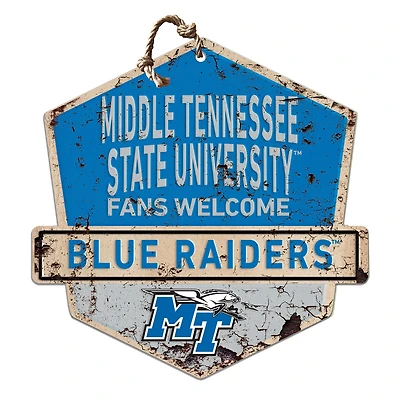 MTSU Blue Raiders Fans Welcome Sign