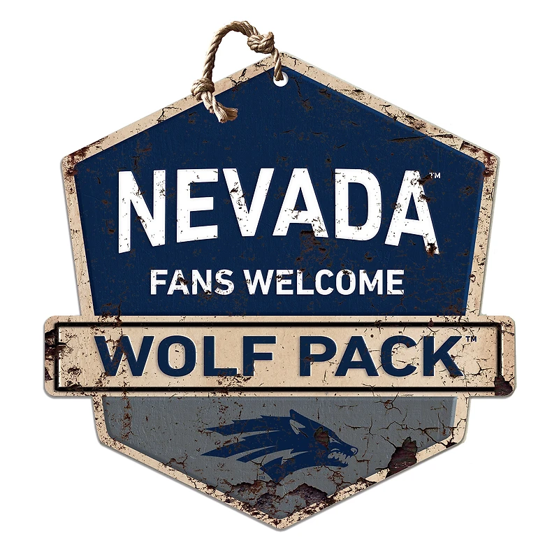 Nevada Wolf Pack Fans Welcome Sign