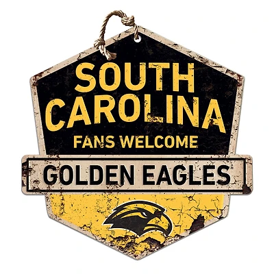 Southern Miss Golden Eagles Fans Welcome Sign