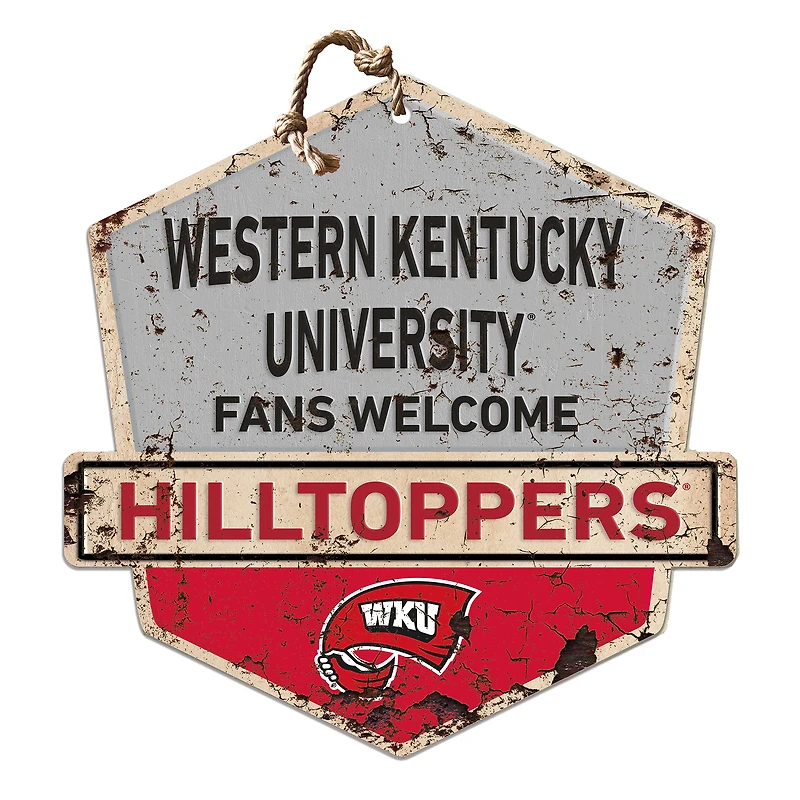 Western Kentucky Hilltoppers Fans Welcome Sign