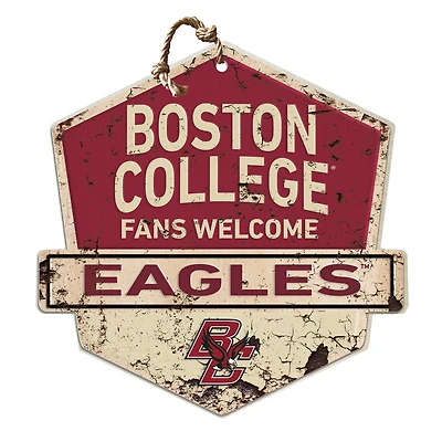 Boston College Eagles Fans Welcome Sign