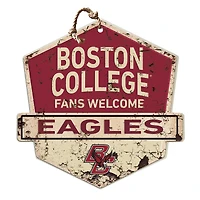 Boston College Eagles Fans Welcome Sign