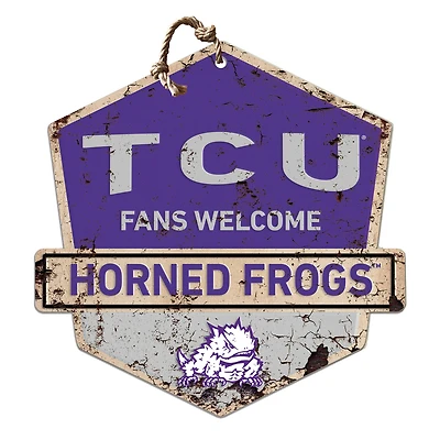 TCU Horned Frogs Fans Welcome Sign