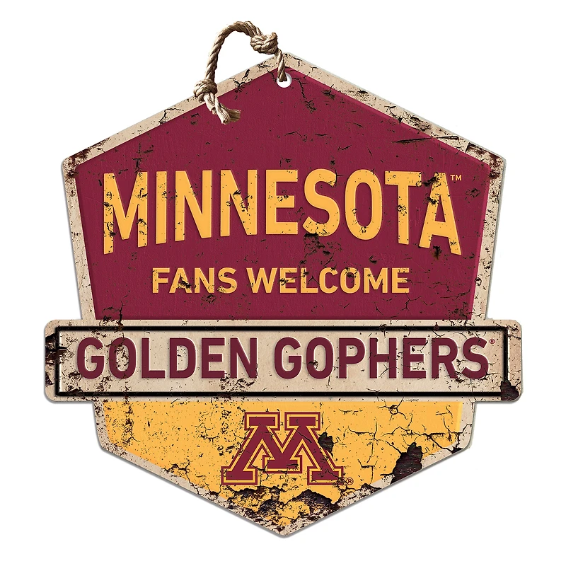 Minnesota Golden Gophers Fans Welcome Sign
