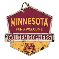 Minnesota Golden Gophers Fans Welcome Sign