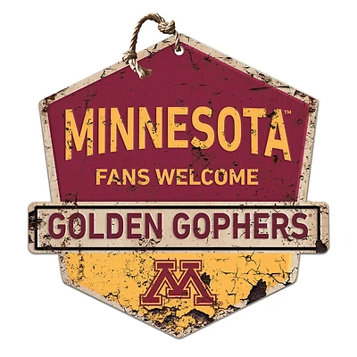 Minnesota Golden Gophers Fans Welcome Sign