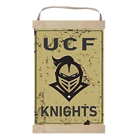 UCF Knights Faux Rust Banner Sign