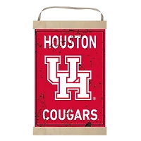 Houston Cougars Faux Rust Banner Sign