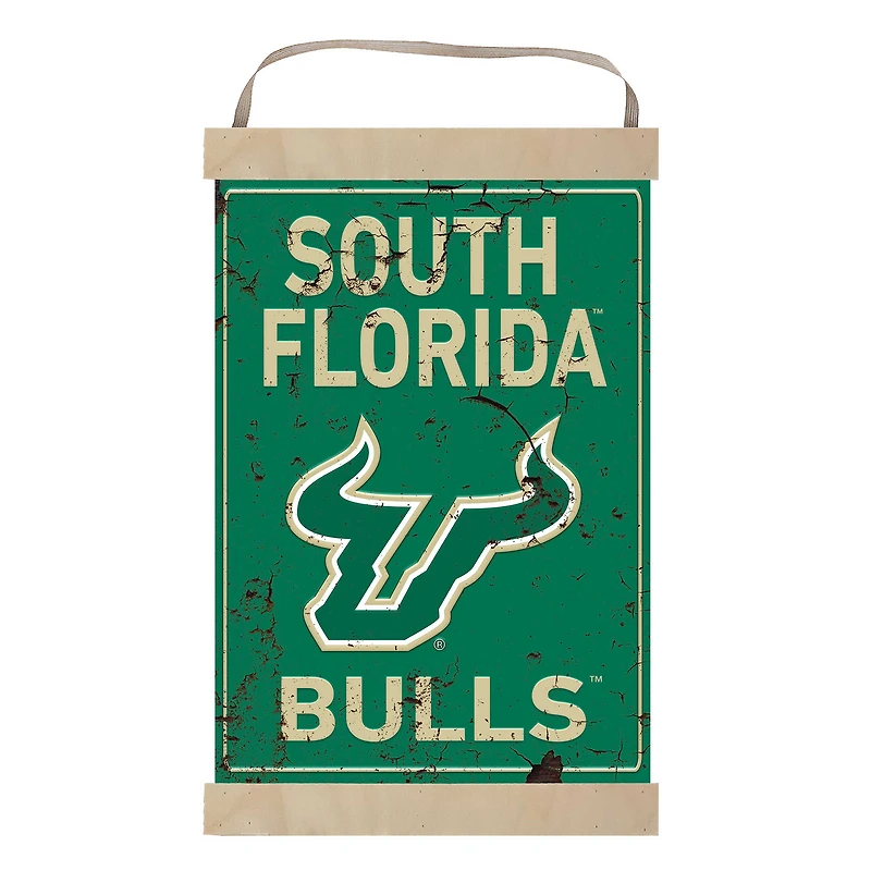 South Florida Bulls Faux Rust Banner Sign