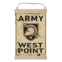 Army Black Knights Faux Rust Banner Sign