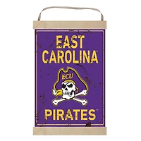 ECU Pirates Faux Rust Banner Sign