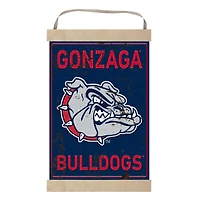 Gonzaga Bulldogs Faux Rust Banner Sign