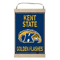 Kent State Golden Flashes Faux Rust Banner Sign