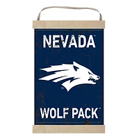 Nevada Wolf Pack Faux Rust Banner Sign