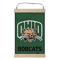 Ohio Bobcats Faux Rust Banner Sign