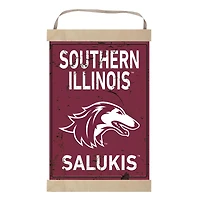 Southern Illinois Salukis Faux Rust Banner Sign