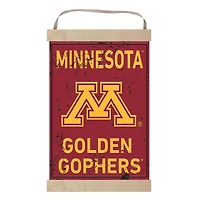 Minnesota Golden Gophers Faux Rust Banner Sign
