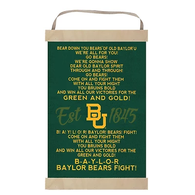 Baylor Bears 12'' x 20'' Fight Song Banner Sign